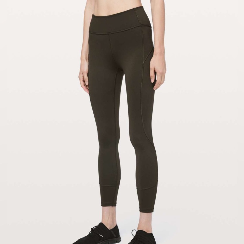 Lululemon In Movement 7/8 Tight *Everlux 25" olive green